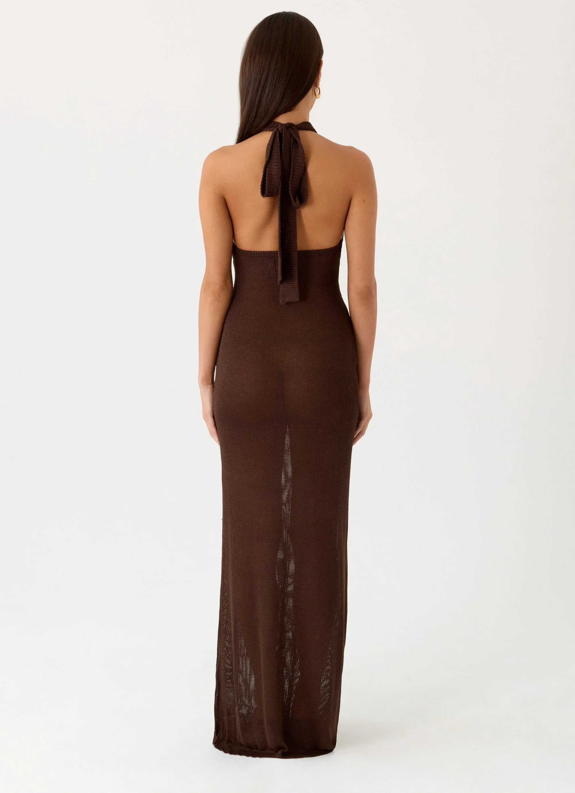 Saoirse Knit Maxi Dress Brown