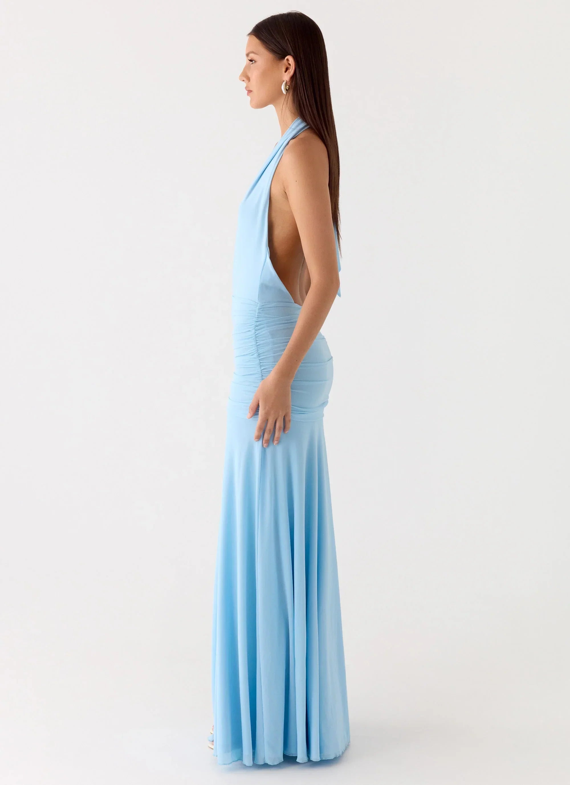 Sorrento Sunsets Maxi Dress Ice Blue