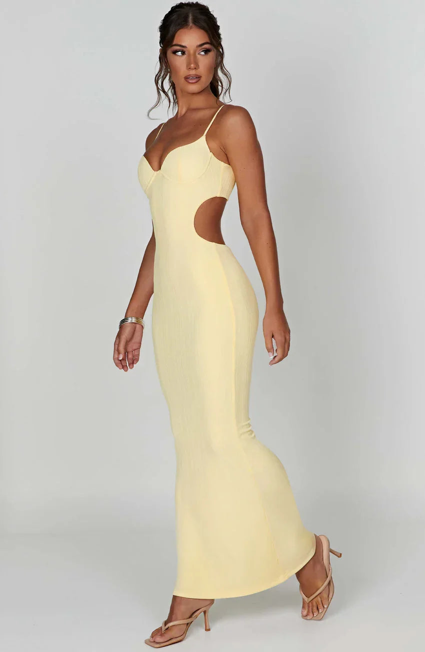 Celine Maxi Dress - Lemon