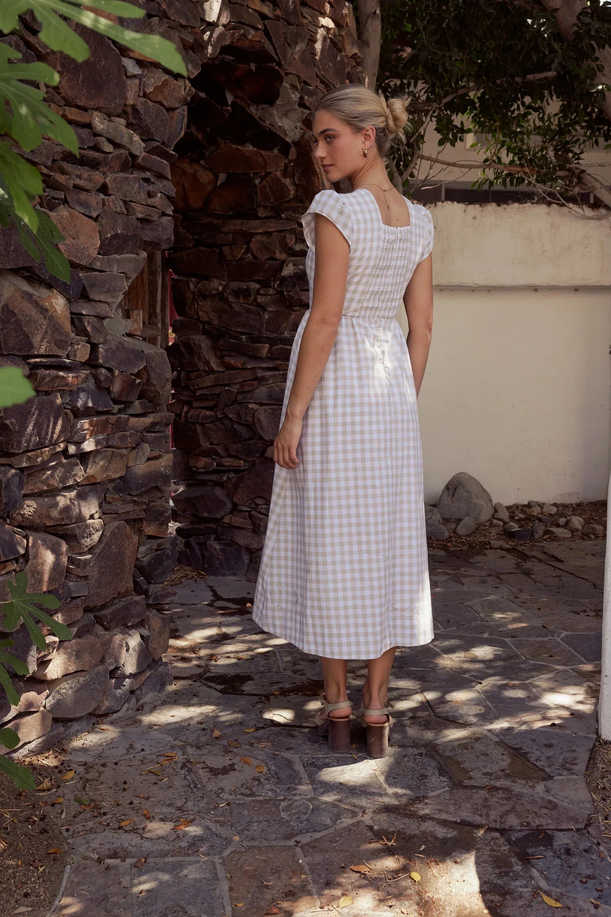 Amani Plaid Maxi Dress Final Sale