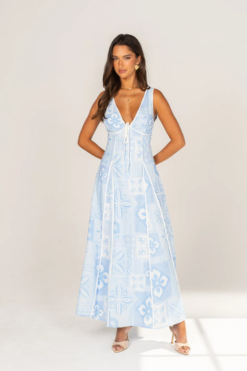 Quinley Print Sleeveless Maxi Dress