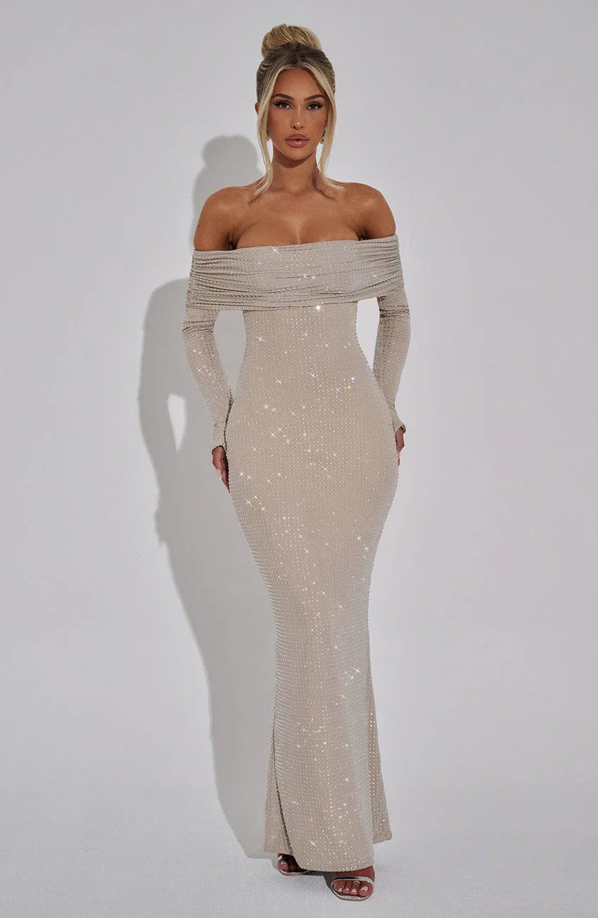 Cyprus Maxi Dress - Nude