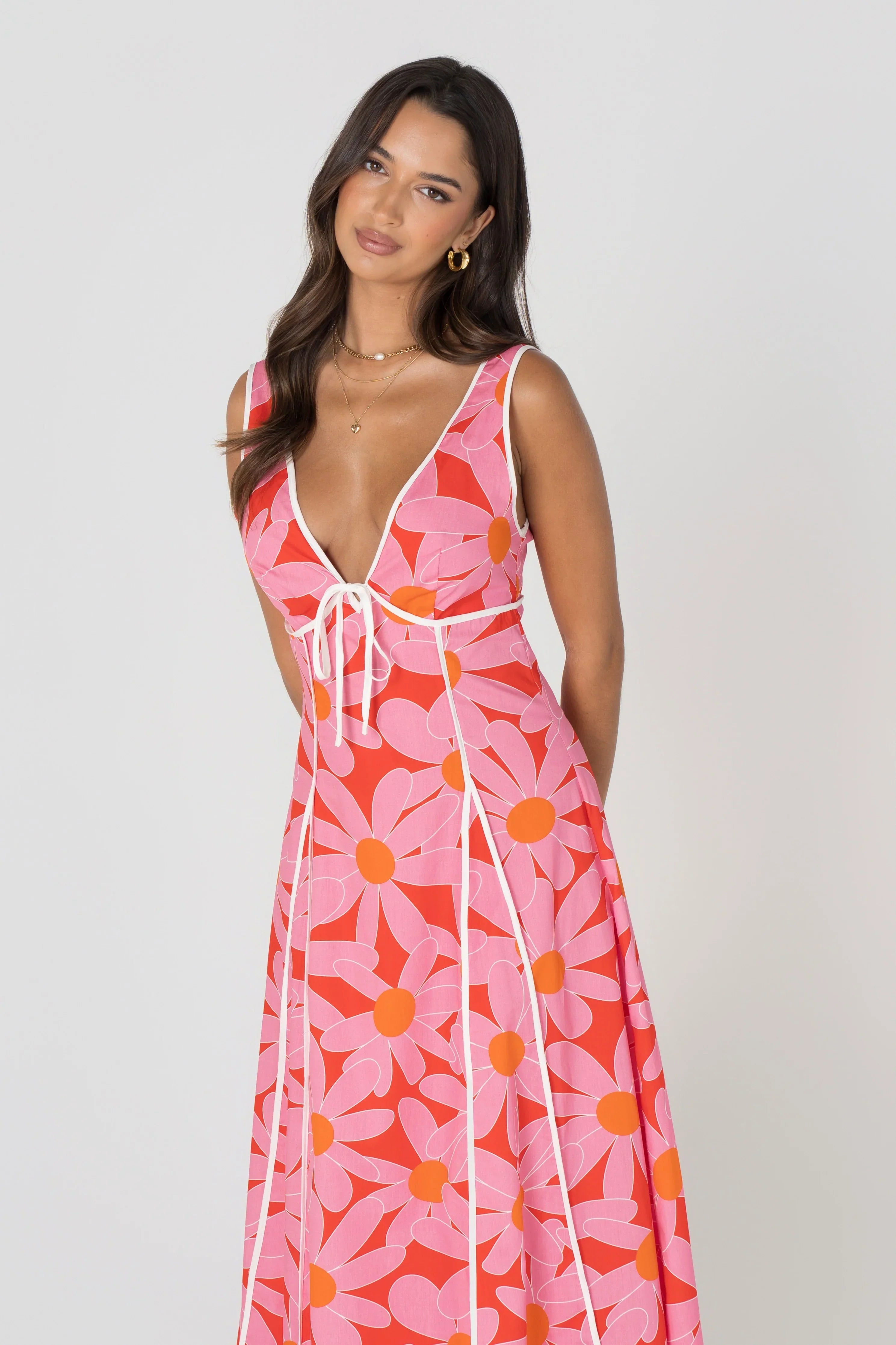 Quinley Print Sleeveless Maxi Dress