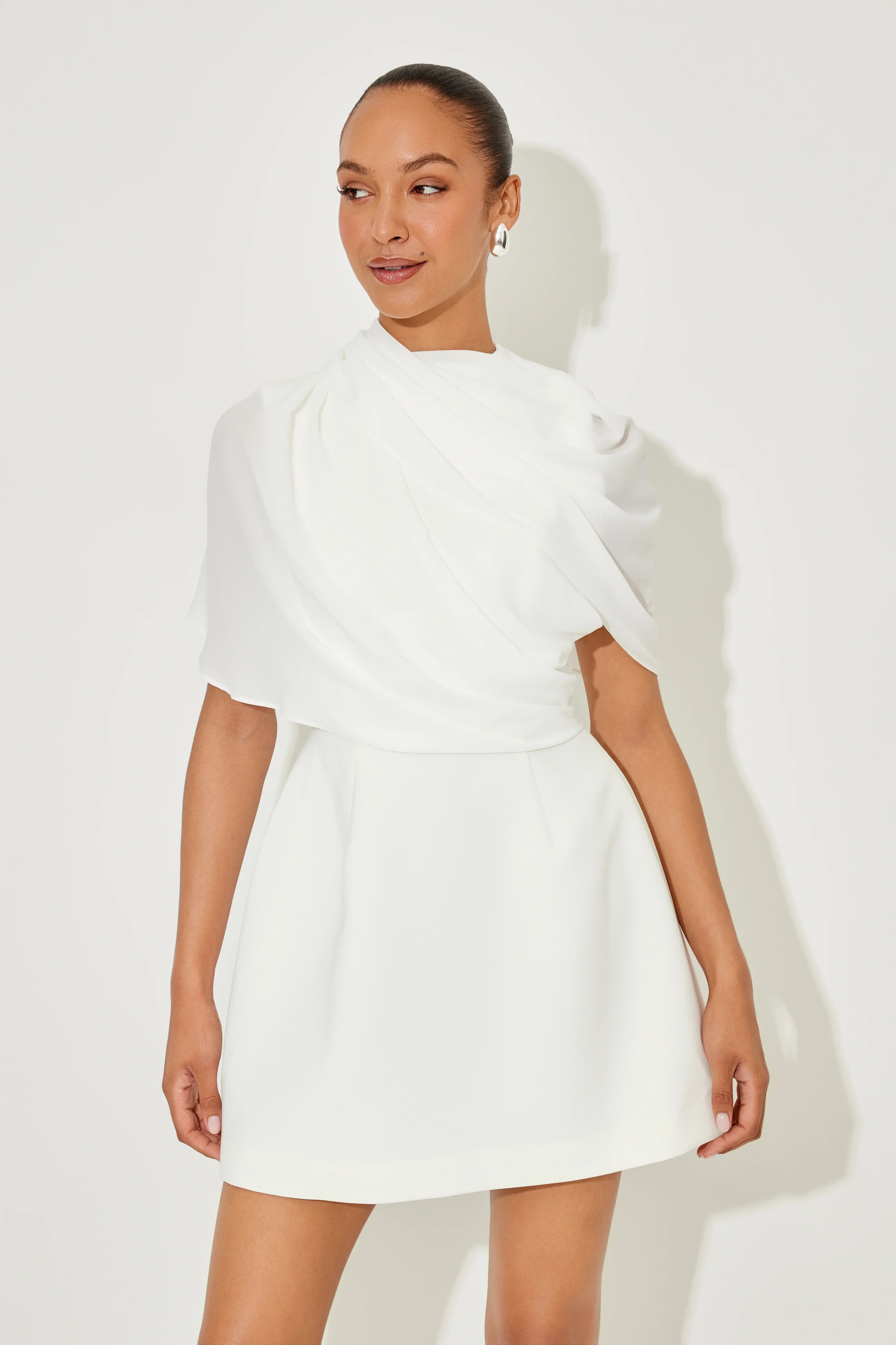 Gathered Mini Dress