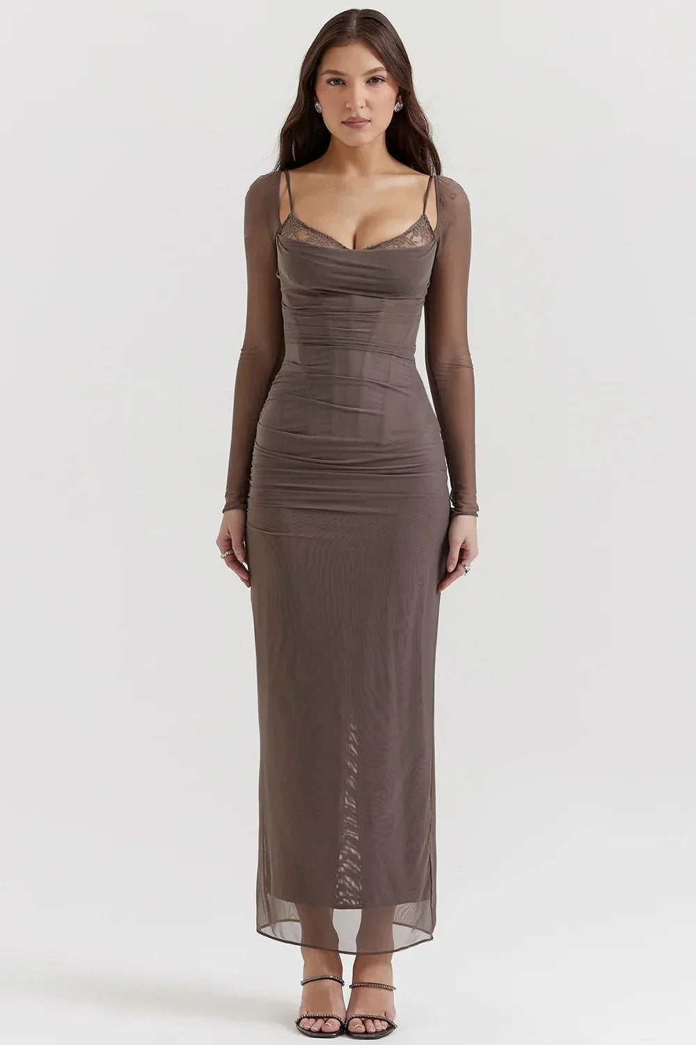 Katarina-Smoke Maxi Dress