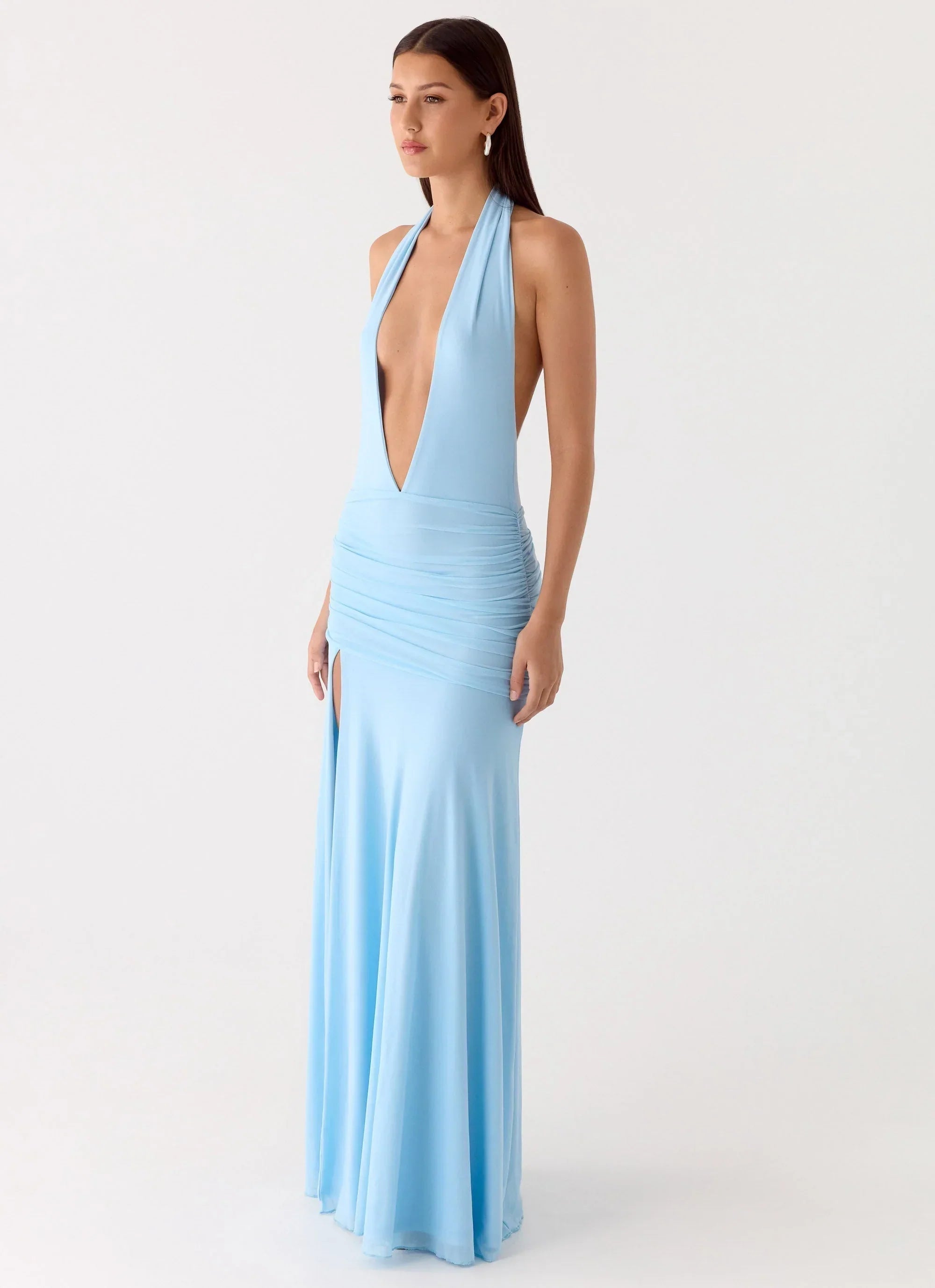 Sorrento Sunsets Maxi Dress Ice Blue