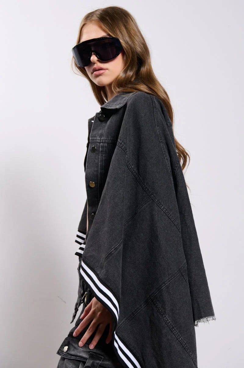 Natalya Denim Cape