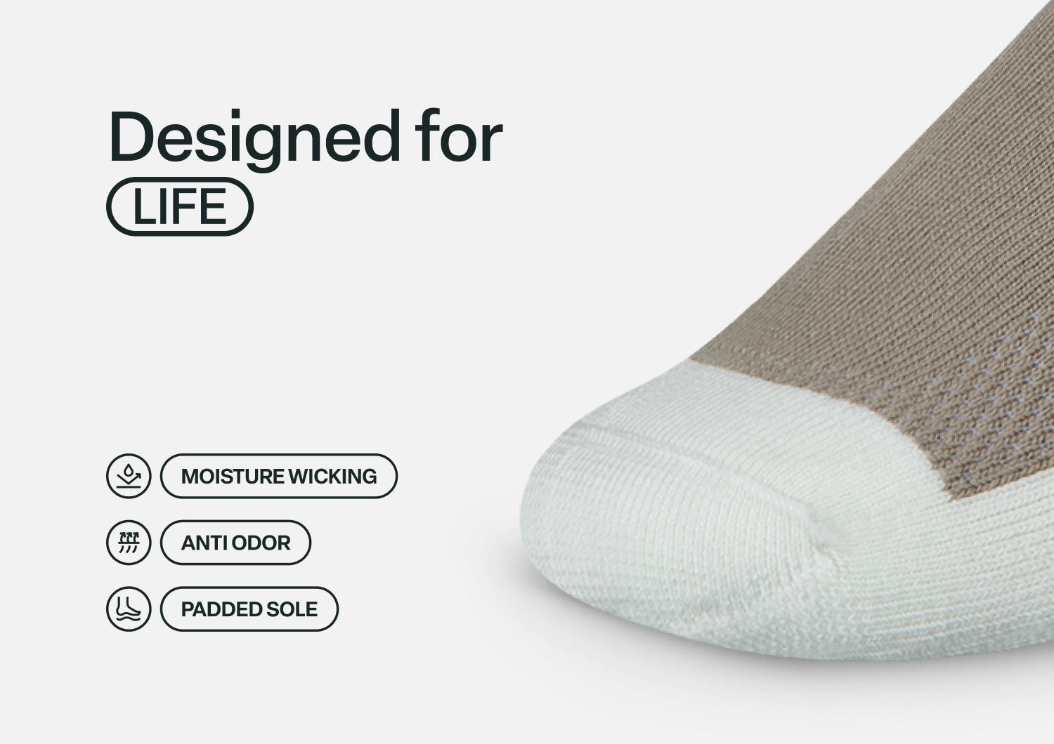 Casual/Dress Diabetic Socks - Brown