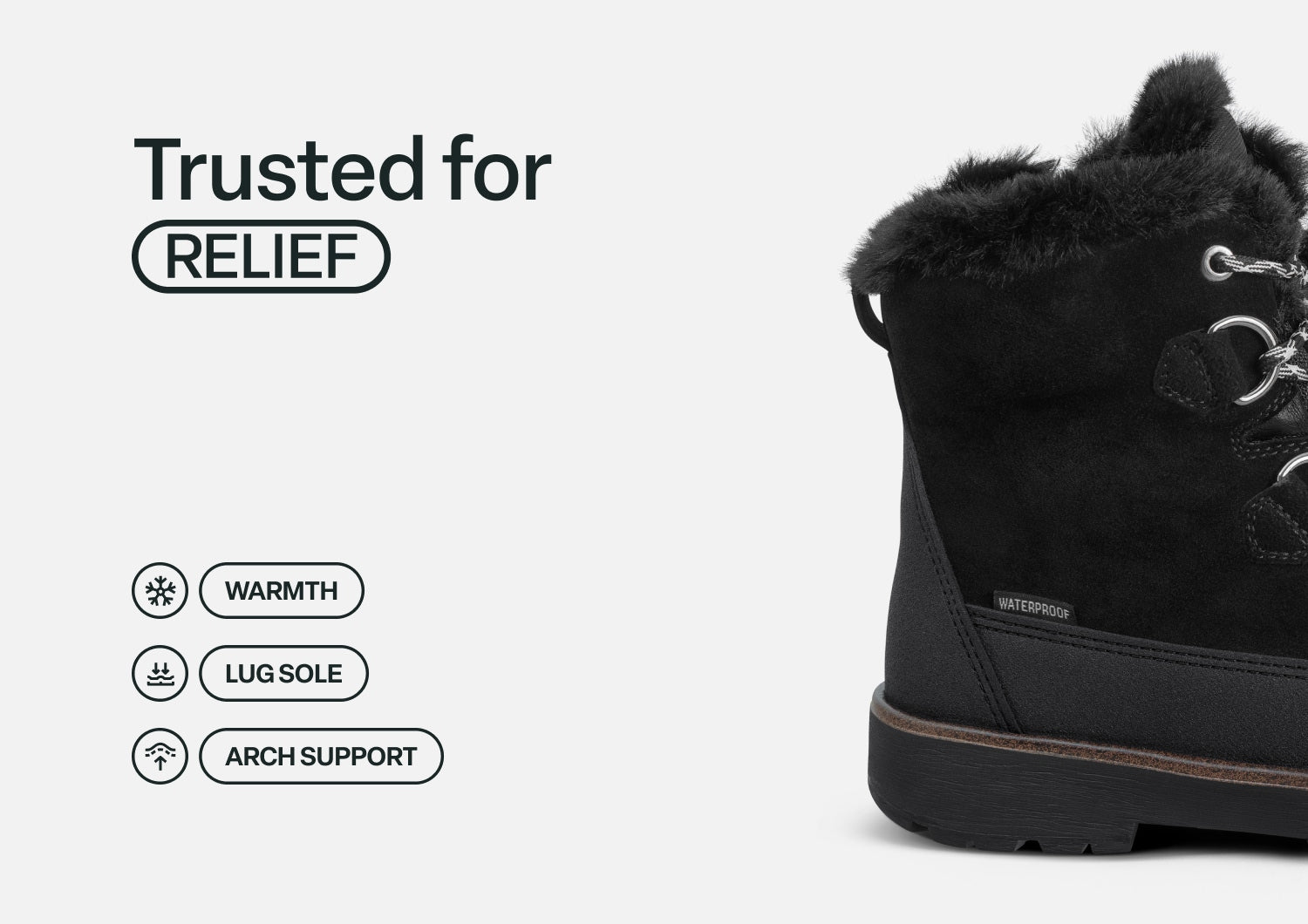 Stowe Waterproof - Black