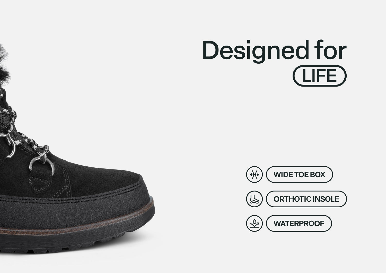 Stowe Waterproof - Black