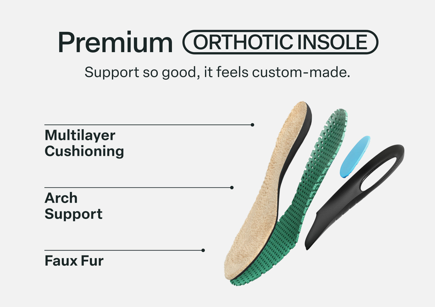 Men's Slipper Insoles - Tan