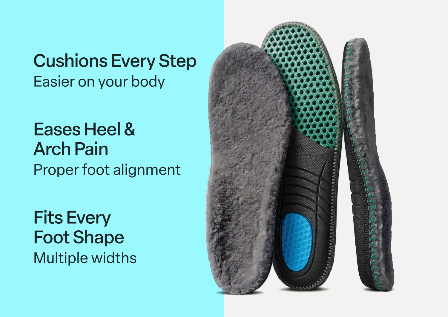 Men's Slipper Insoles - Gray