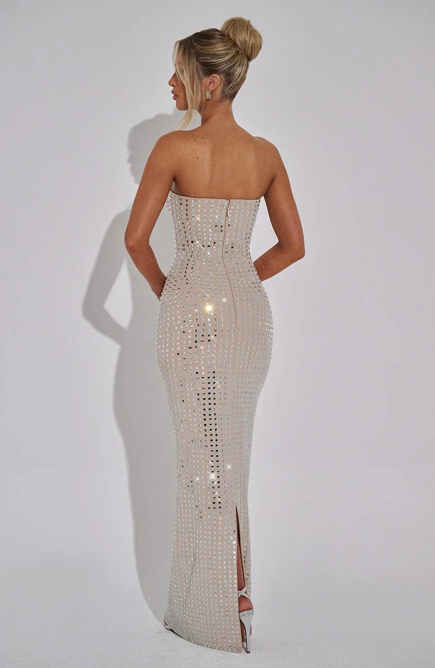 Neriah Maxi Dress - Nude