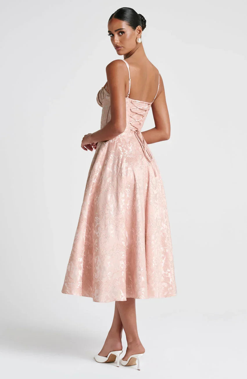 Amity Midi Dress - Soft Peach
