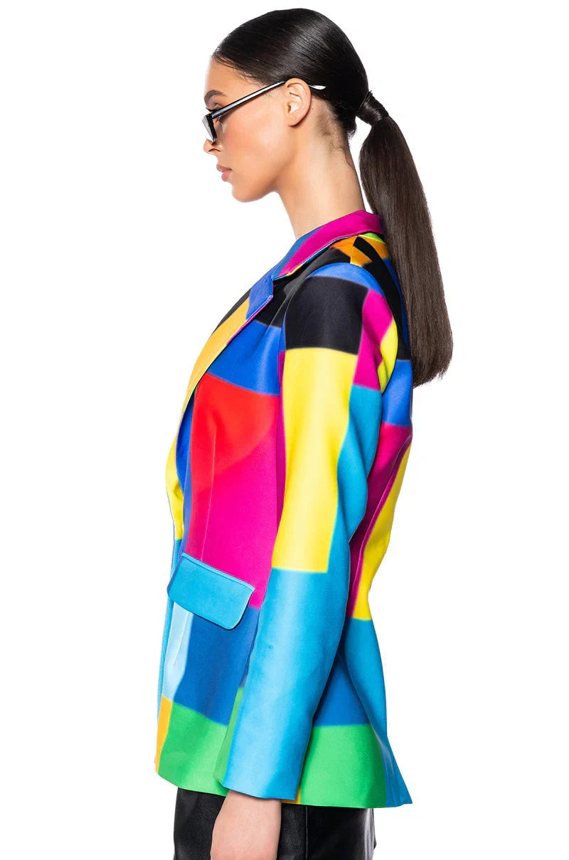 Geo Abstract Blazer