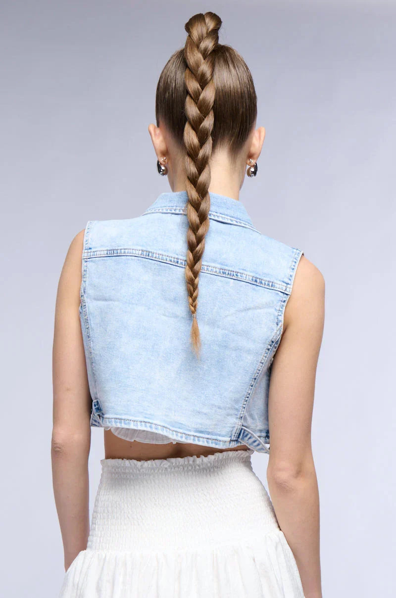 Back To The Basics Denim Vest