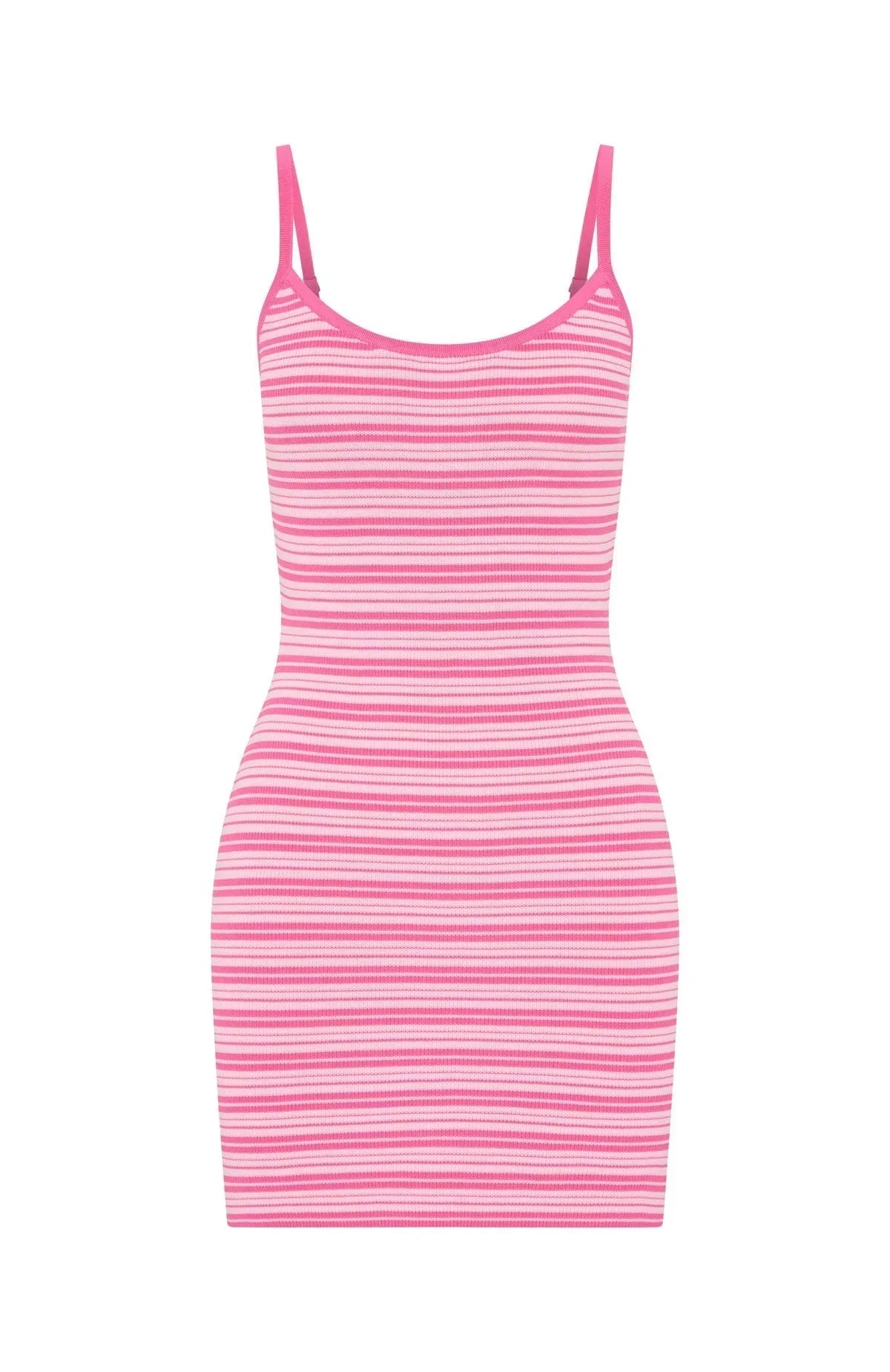 Rose Stripe Knit Mini Dress
