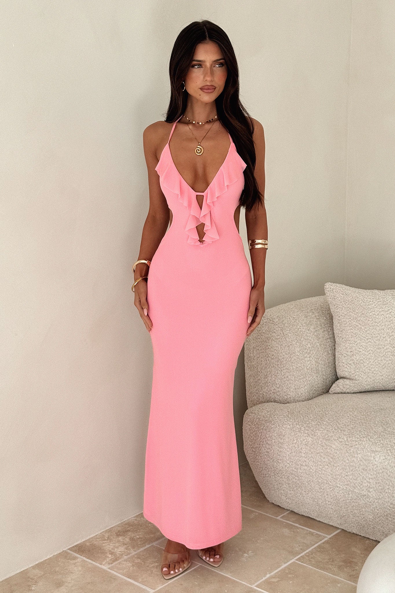 Zaric Maxi Dress - Pink