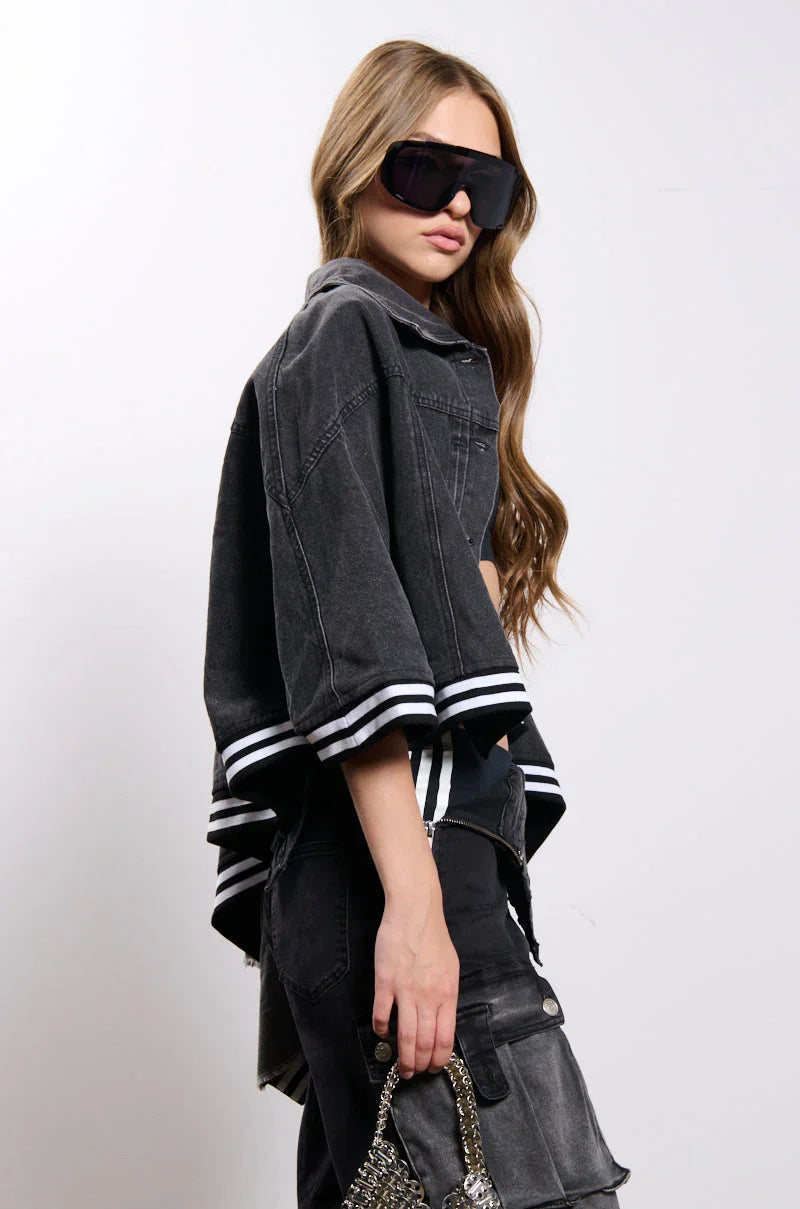 Natalya Denim Cape